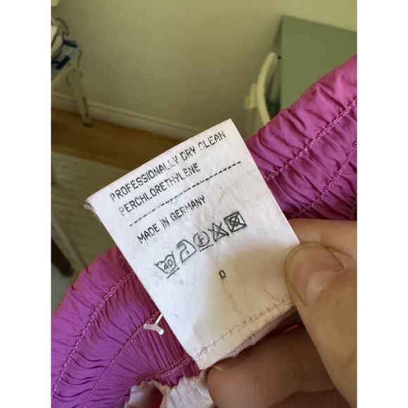 VTG Windbreaker 80s 90s Jogger Pants Pink Hammer Floral Grandma Gorpcore S Ski - Picture 8 of 9